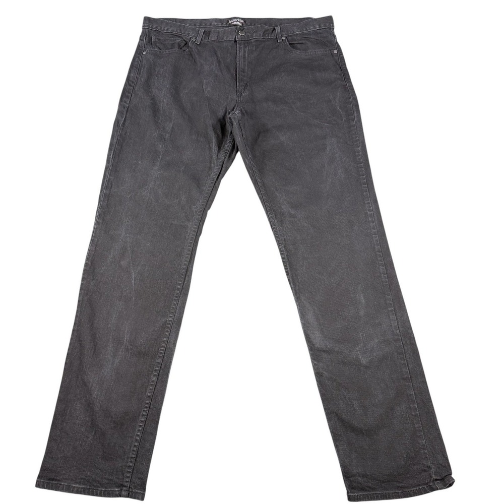 Michael Kors Mens Black Stretch Jeans 38x34 Straight Fit Washed Denim 38x33